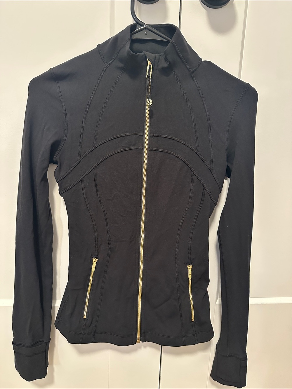 Lululemon Define Jacket Black & Gold